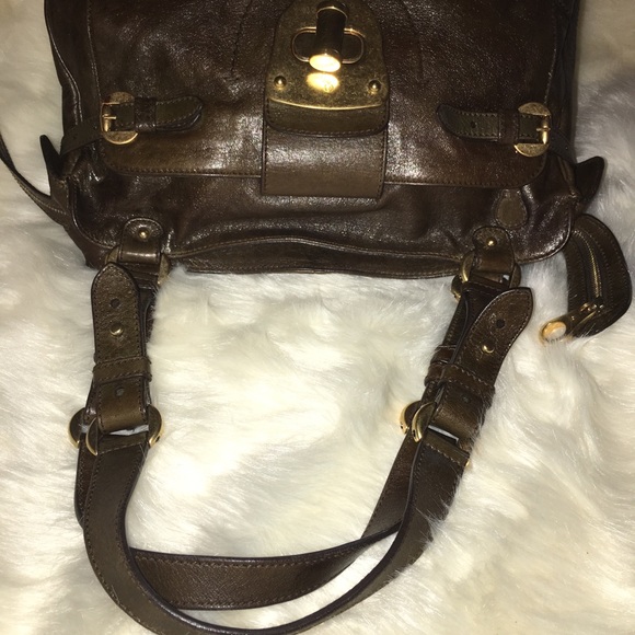 Alexander McQueen Brown Elvie Shoulder Bag - Picture 3 of 8